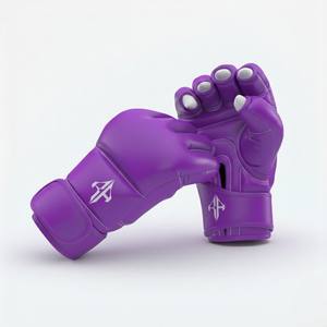 Gants de boxe pour hommes en cuir PU de haute qualité, à doigts entiers, légers, pour adultes, avec fermeture personnalisée et poignets lacés par RIVIAN ATLANTIC - Product Image 1