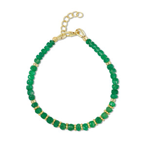 Bracelet perlé avec séparateurs, bracelet à perles avec intercalaires, bracelet perlé avec séparateurs simples, perle intercalaire simple b - Product Image 6