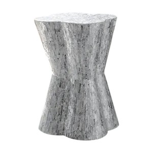 Mother of Pearl <b>Stool</b> Handmade Modern Side <b>Table</b> for Living Room Apartment Furniture - Product Image 3