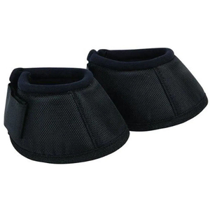 Bottes de protection pour chevaux, couleur unie, tissu respirant en maille, fermeture Velcro noire pour la protection des jambes, bottes de protection de couleur unie - Product Image 1
