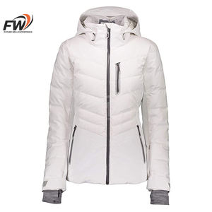 OEM Custom Factory Price Women's Shiny Black Breathable Finished Puffer <b>Jacket</b> New Arrival <b>Quilted</b> Waterproof For Outdoors - Product Image 3
