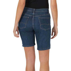 Shorts en jean vintage sexy pour femme, coupe boyfriend, haute qualité, fabriqué au Pakistan, bleu délavé, coupe ajustée, 100% coton, boutonné - Product Image 2