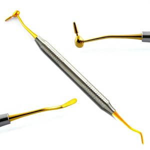 Sondes dentaires en acier inoxydable avec détartreur, sondes dentaires à double extrémité, détartreur, instruments parodontaux - Product Image 1