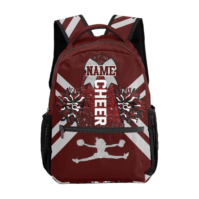 Custom Printed Polyester Neoprene Large Glitter Cheer Backpack Lightweight Oxford Sports Adults High-quality Cheerleading