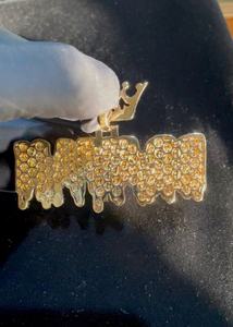 Colgante Personalizado con Forma de Corona y Letra, Chapado en Oro de 18K sobre Plata, con Moissanita, Estilo Hip Hop, Joyería de Lujo con Nombre, Amuleto Unisex, Regalo - Product Image 5