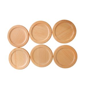 Wooden <b>Coaster</b> Set Handmade Natural Wood <b>Drink</b> Table Mat <b>for</b> Coffee Tea Mug Glass Kitchen Restaurant Use - Product Image 3
