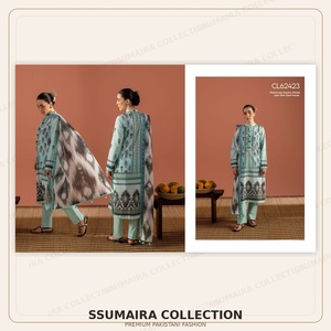Colección de Césped Gul Ahmed Bagheecha 2026 |   Trajes de 3 Piezas de Tela Estampada y Bordada |   Ropa pakistaní al por mayor para mujer Kurti - Product Image 3
