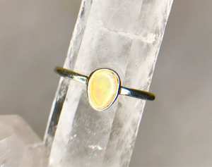 Anillo de ópalo de fuego etíope, plata de ley 925, hecho a mano, piedra preciosa de nacimiento de octubre, regalo de joyería para mujer - Product Image 4