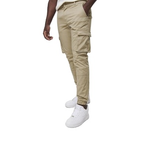 Precio al por mayor Pantalones Cargo Hombres Jogging Track Pantalones Cargo Personalizado Algodón Slim Fit Pantalones apilados Pantalones Cargo para hombres de BD - Product Image 6