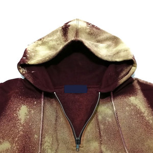 Men's <b>Tie</b>-<b>Dye</b> Half Zip Hoodie Regular Fit Casual French Terry <b>Sweatshirt</b> Regular Sleeve Winter Wear 100% Cotton Anti-Wrinkle - Product Image 4