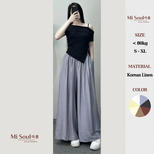 Pantalon ample décontracté pour femme, taille élastique, orné de perles et d'un nœud, léger, style Harem, streetwear, OEM ODM - Product Image 5