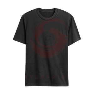 T-shirt à manches courtes et col rond 100% coton pour hommes, couleur unie, personnalisé, Offre Spéciale décontracté et ample, design vierge - Product Image 1