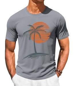 Nouveau design T-shirt décontracté pour homme 100 % coton tricoté à manches courtes imprimé avec caractéristiques anti-boulochage et écologiques Bangladesh - Product Image 1