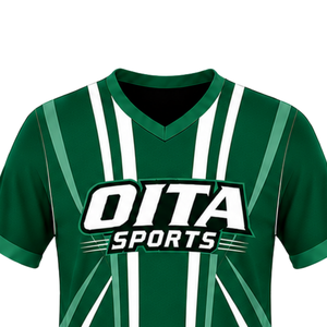 Maillot de rugby vert foncé et blanc à manches courtes, col en V, uniforme d'équipe, respirant, léger, personnalisable, pour l'entraînement sportif - Product Image 4