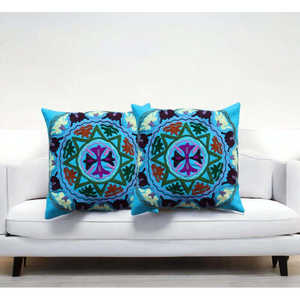 Luxury Peacock Floral <b>Print</b> <b>Cushion</b> Cover Decorative Pillow Case with Vibrant Colors for Living Room Bedroom and Balcony Decor - Product Image 1