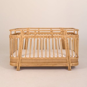 Berceau en rotin naturel pour enfant, prix compétitif, lit bébé, berceaux, lit de bébé en rotin - Product Image 6