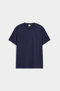 T-shirts pour hommes noirs unis personnalisés en gros, coupe classique, séchage rapide, en polyester/coton tricoté, manches courtes, col rond, formel - Product Image 6