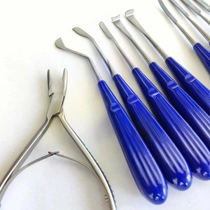 Juego de Instrumentos para Rinoplastia de 13 Piezas, Cirugía Plástica, Acero Inoxidable Alemán, Mango Azul Manual, Cirugía General - Product Image 2