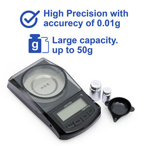 Báscula Digital de Bolsillo para Joyería, Popular, de Alta Precisión, 50g 0.001g, con Batería, Retroiluminación LCD, Pequeña y Portátil - Product Image 3