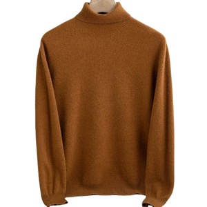 Autumn Mens High Quality Knitted Turtleneck <b>Sweater</b> Slim Fit Long Sleeve Anti-pilling Pullover Solid Color Trend Men Streetshirt - Product Image 3