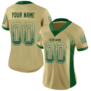 Maillots de football américain personnalisés, maillots à bas froncé avec numéro chromé pour hommes, respirants, OEM - Product Image 2