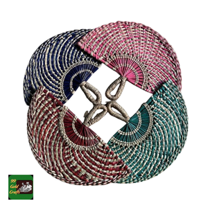 Éventail en jonc de mer de qualité supérieure, en paille et osier, pour une décoration unique de restaurant oriental, fabriqué avec fierté au Vietnam, offres B2B - Product Image 4