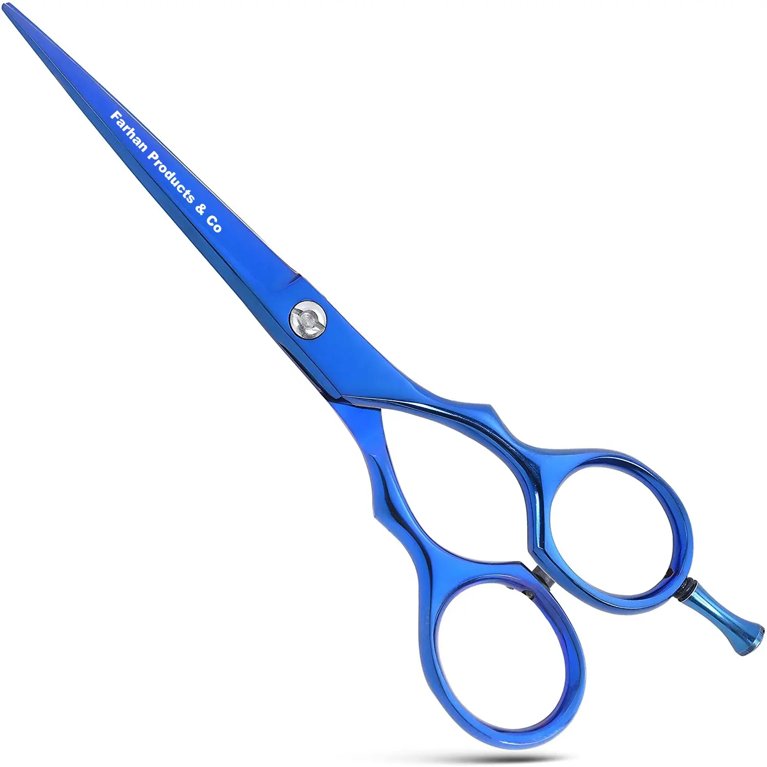 Professional Hairdressing Barber Salon Scissors with High Quality Stainless Steel Sharp Razor Edge 5.5 Range of Colors (Blue)