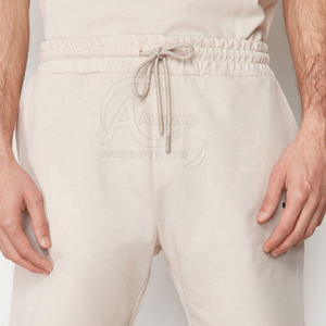 Unique Simple Style Breathable Cotton Made T-<b>Shirt</b> & <b>Shorts</b> <b>Set</b> Drawstring Wholesale <b>Men</b> Casual T-<b>Shirt</b> & <b>Shorts</b> <b>Set</b> - Product Image 5