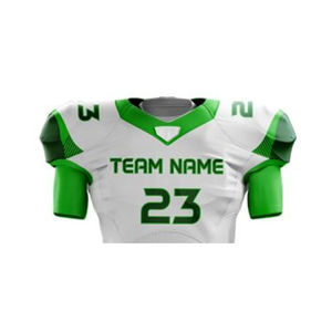 Ensemble d'uniformes de football américain personnalisés en sublimation, maillots et pantalons de football professionnels respirants pour l'entraînement en équipe - Product Image 2