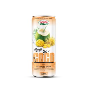 Bebida de Mango y Musgo Marino a Granel, Bebida de Agua de Coco Orgánica, Exportador de Bebidas, Minerales Naturales, Electrolitos - Product Image 1