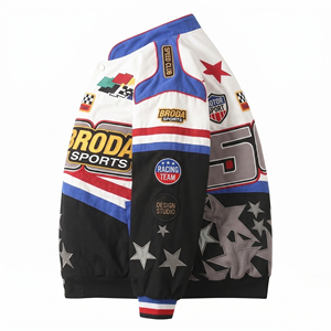 Hot Sale Custom NASCAR Racing <b>Bomber</b> <b>Jacket</b> Breathable <b>Summer</b> Unisex Winter High Quality Waterproof Eco-Friendly - Product Image 5