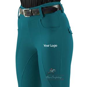 กางเกงขี่ม้าสั่งทำขายส่งสำหรับผู้หญิง ผลิตจากโรงงานโดยตรง พร้อมซิลิโคนกันลื่นเต็มตัว - Product Image 1