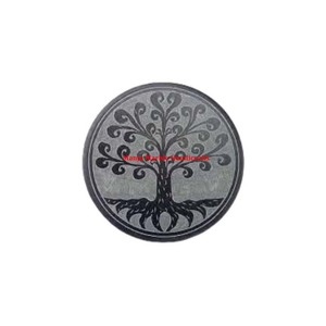 Soporte para quemador de incienso de esteatita de vida de árbol antiguo hecho a mano piedra multicolor tallada soporte de incienso de madera religiosa lavanda - Product Image 3