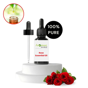 100% Pure Rose <b>Essential</b> <b>Oil</b> with Pearl Cold Pressed Anti-Aging Aromatherapy for All Skin Types 100ml - Product Image 3