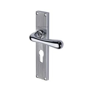 Poignée de porte tendance avec verrouillage, nouveau design moderne pour hôtel, villa, chambre, salon, en métal durable, laiton massif - Product Image 6