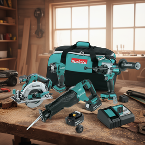 18V Brushless Cordless Power <b>Tool</b> Combo Kit 4 Piece Heavy Duty <b>Set</b> - Product Image 3