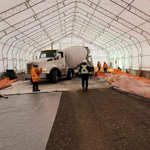 Abri de rangement à double treillis de 50 'x 55' série Pro avec couvercle en PVC robuste de 32 oz et portes d'entraînement TMG-DT5055-PRO d'équipement de stationnement - Product Image 4