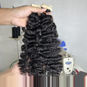 2024 superventas de pelo crudo birmano rizado Genius Weft 100% paquetes de pelo birmano virgen crudo - Product Image 3