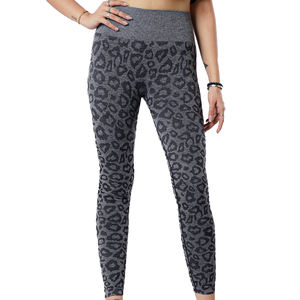 Low MOQ <b>High</b> Quality Knitted <b>High</b> Waist Women's Legging for Fitness Wear with Custom Logo - Product Image 1