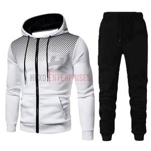 Ensemble de course d'automne de qualité en gros veste à manches longues pour hommes pantalons de survêtement vêtements de sport sweat à capuche de fitness survêtement pour hommes - Product Image 1