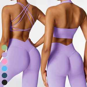 Conjunto de Yoga para Mujer 2026, Venta Directa de Fábrica, Ropa Deportiva para Yoga, Conjunto de Yoga de Cintura Alta para Mujer - Product Image 5