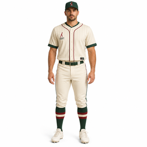 Best Quality 2026 Baseball Jersey Uniform Design Heat-Transfer Printed Adults <b>Button</b> Softball Uniform Customized Colors - Product Image 1