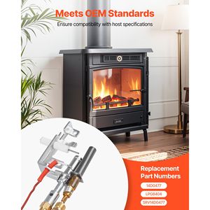 Kit di Assemblaggio Pilota Gas OE 14D0477 LPG8404 SRV14D0477 Compatibile con Accensione Caminetto, Ricambio Gruppo Pilota per Gas GPL - Product Image 1