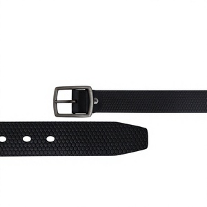 Ceinture en cuir de vachette pour homme avec boucle en alliage, motif uni, logo personnalisé, style formel et décontracté, haute qualité, largeur 3,4 cm - Product Image 5