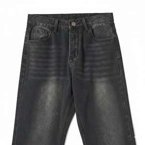 กางเกงยีนส์แฟชั่นสไตล์วินเทจทรงขาบาน คุณภาพพรีเมียม ผลิตจากผ้าฝ้าย ซักแล้ว บริการ OEM จากโรงงานขายส่ง - Product Image 5