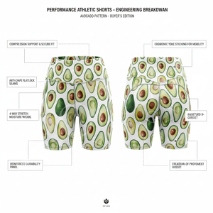 Shorts de sport personnalisés pour femmes, imprimés tendance, respirants, extensibles, pour le yoga, la compression et l'entraînement - Product Image 2