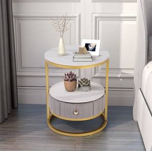 High Quality Elegant Design Furniture <b>Marble</b> <b>Top</b> <b>Side</b> <b>Tables</b> Gold Plated Metal End <b>Table</b> for Living Room, Drawing Room, Office - Product Image 4