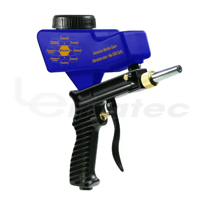 Pistolet de sablage à Air, 3 pièces, buse Portable, vitesse pneumatique, alimentation de gravité, outil de perçage et de sable