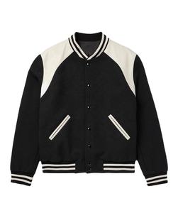 Chaqueta Varsity de Lana Vintage con Bordado Chenille Personalizado, Mangas de Cuero, Chaqueta de Poliéster para Hombre de Talla Grande con Forro de Satén - Product Image 1