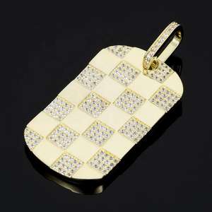 Pendentif en Moissanite Argent Sterling 925, certifié test diamant, pour Homme, style Hip Hop Iced Out, motif Croix, Cadeaux - Product Image 3